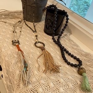 BUNDLE tassel necklaces